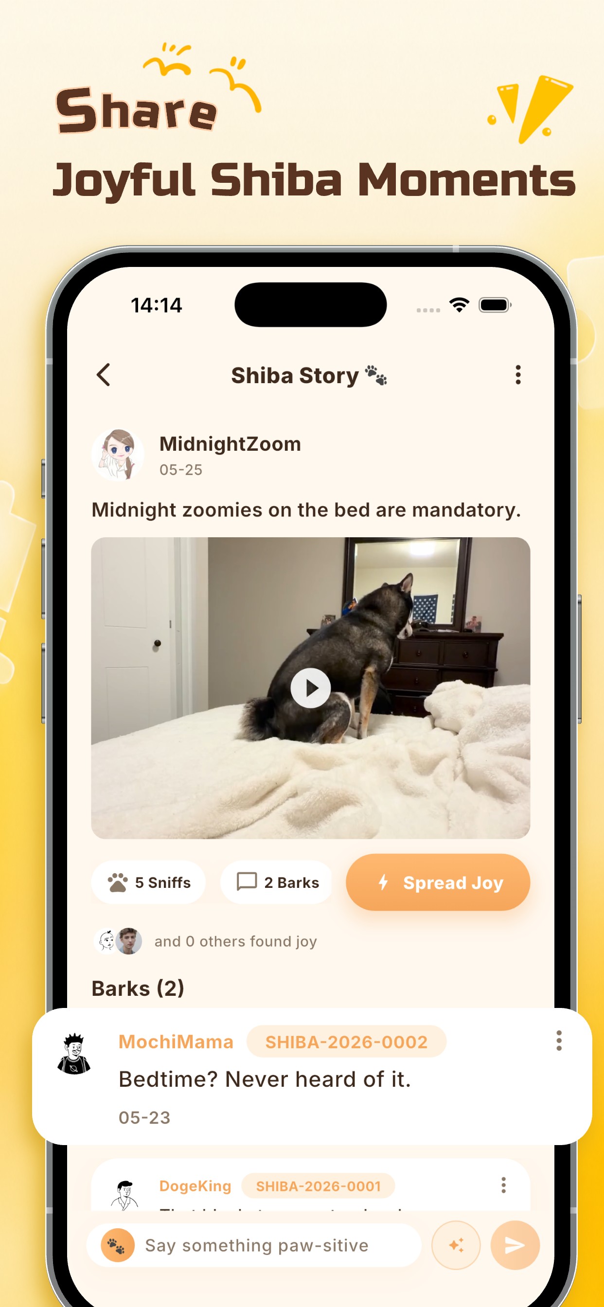 Share joyful Shiba moments